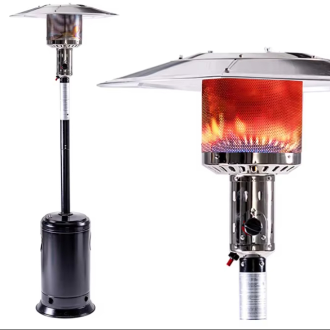 Patio Heater Standing - Standing Modern Metal Gas Propane Patio