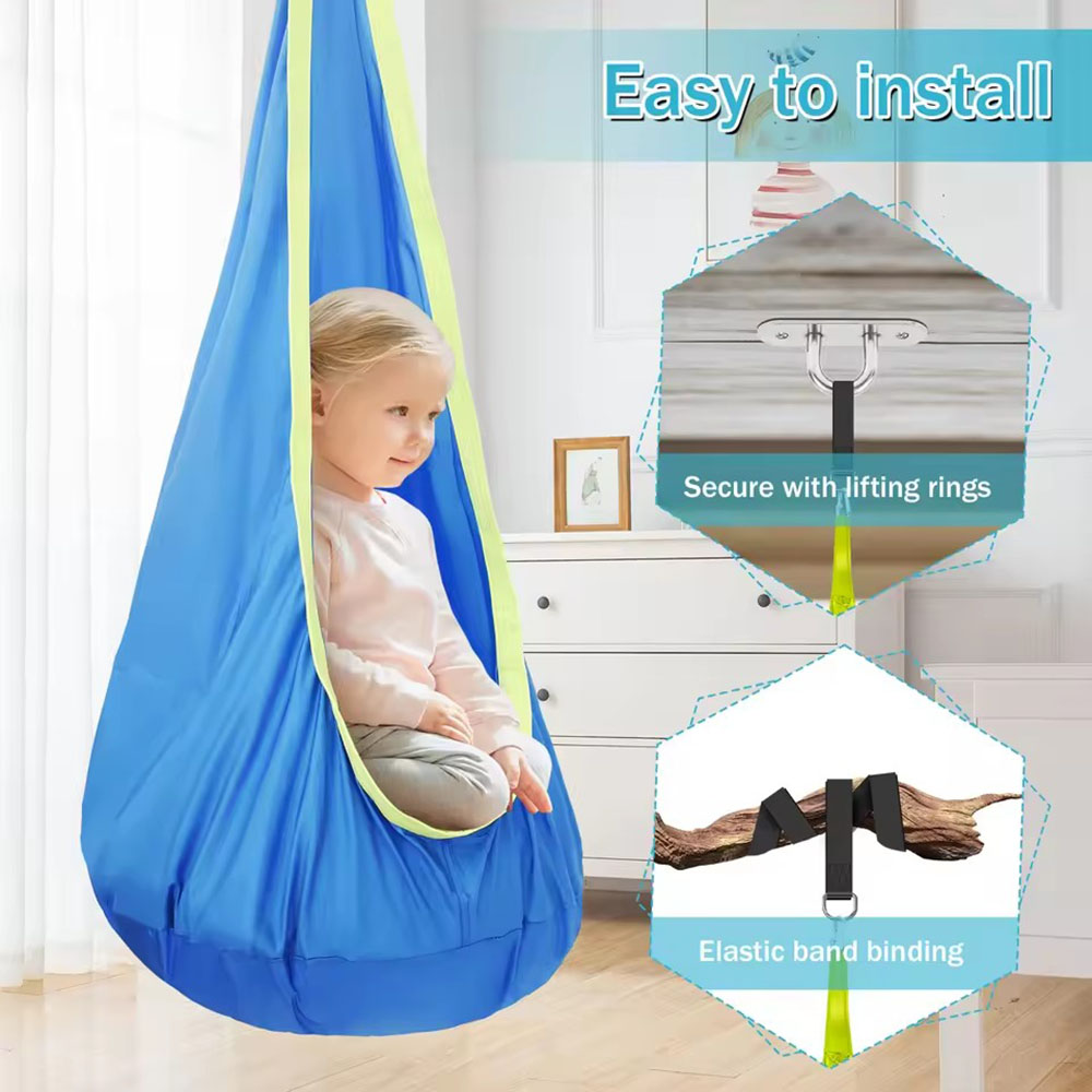 Kids Pod Swing Seat Nylon Hang - Outdoor Furniture Rh ulasan dan harga