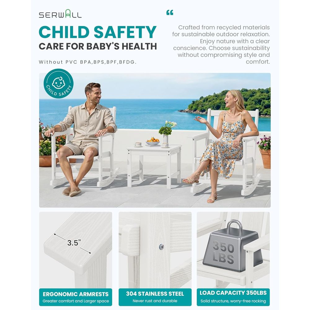 Outdoor Rocking Chairs Set o 2 - Outdoor Furniture Ofo ulasan dan harga