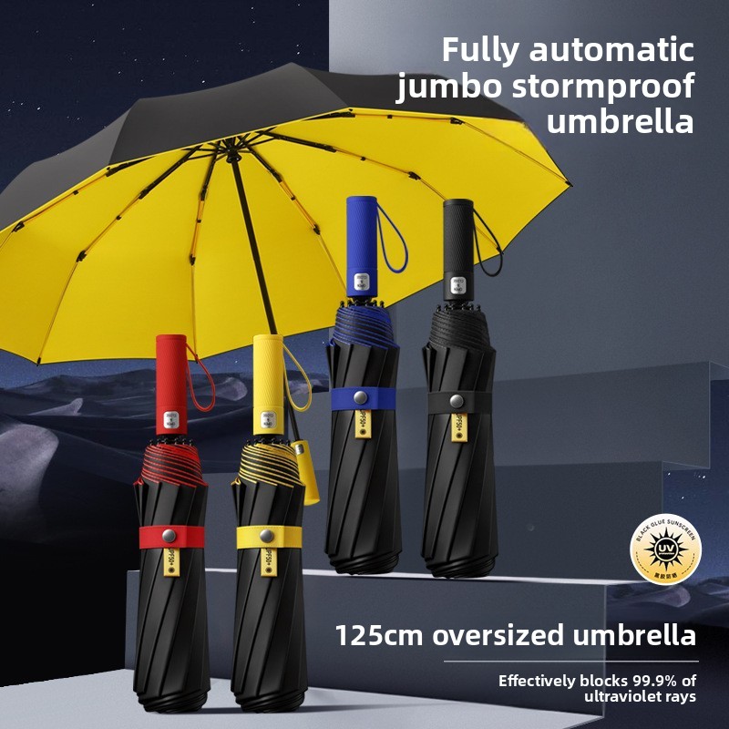 125CM Triple Fold Double Layer - Parasol Umbrella Large ulasan dan harga