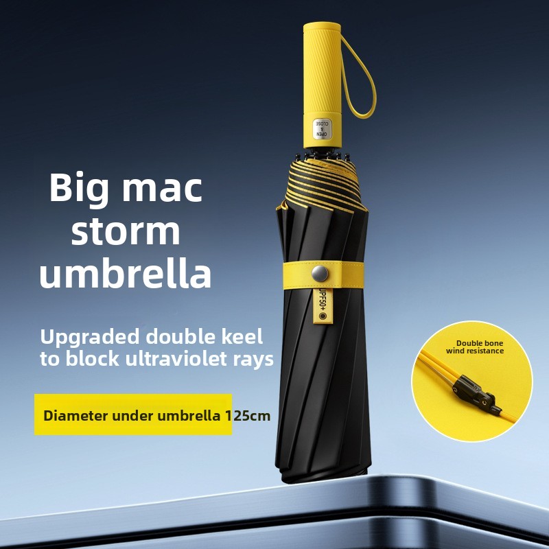 125CM Triple Fold Double Layer - Parasol Umbrella Large ulasan dan harga