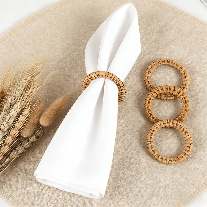 6pcs Handmade rattan napkins w - Outdoor Furniture Rh ulasan dan harga