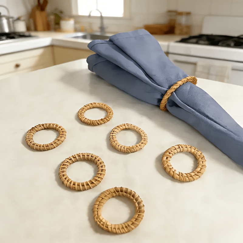 6pcs Handmade rattan napkins w - Outdoor Furniture Rh ulasan dan harga