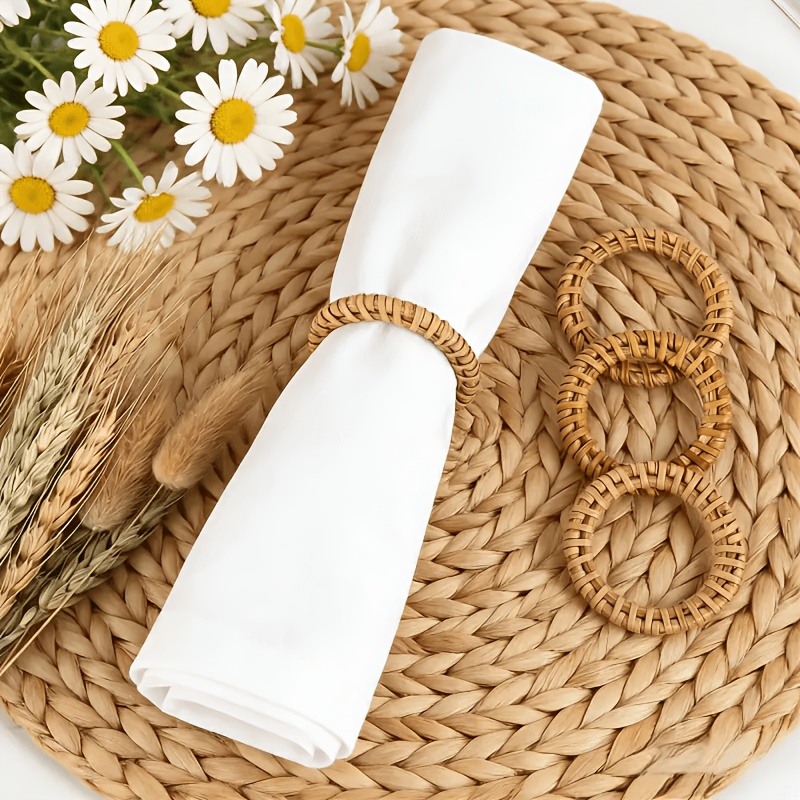 6pcs Handmade rattan napkins w - Outdoor Furniture Rh ulasan dan harga