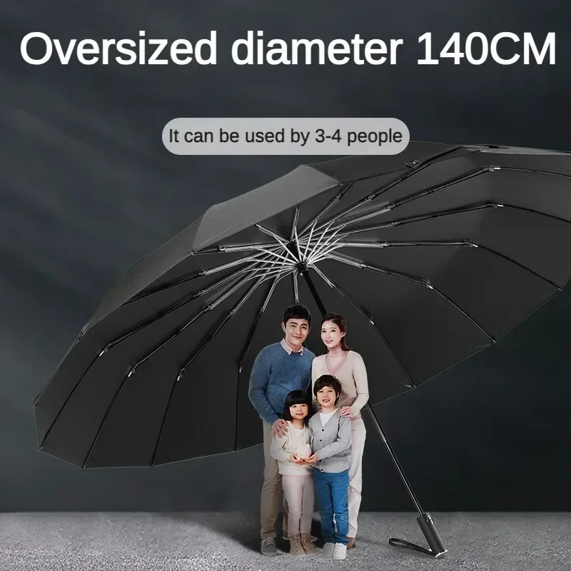 Super Large 140CM Automatic Fo - Parasol Umbrella Large ulasan dan harga