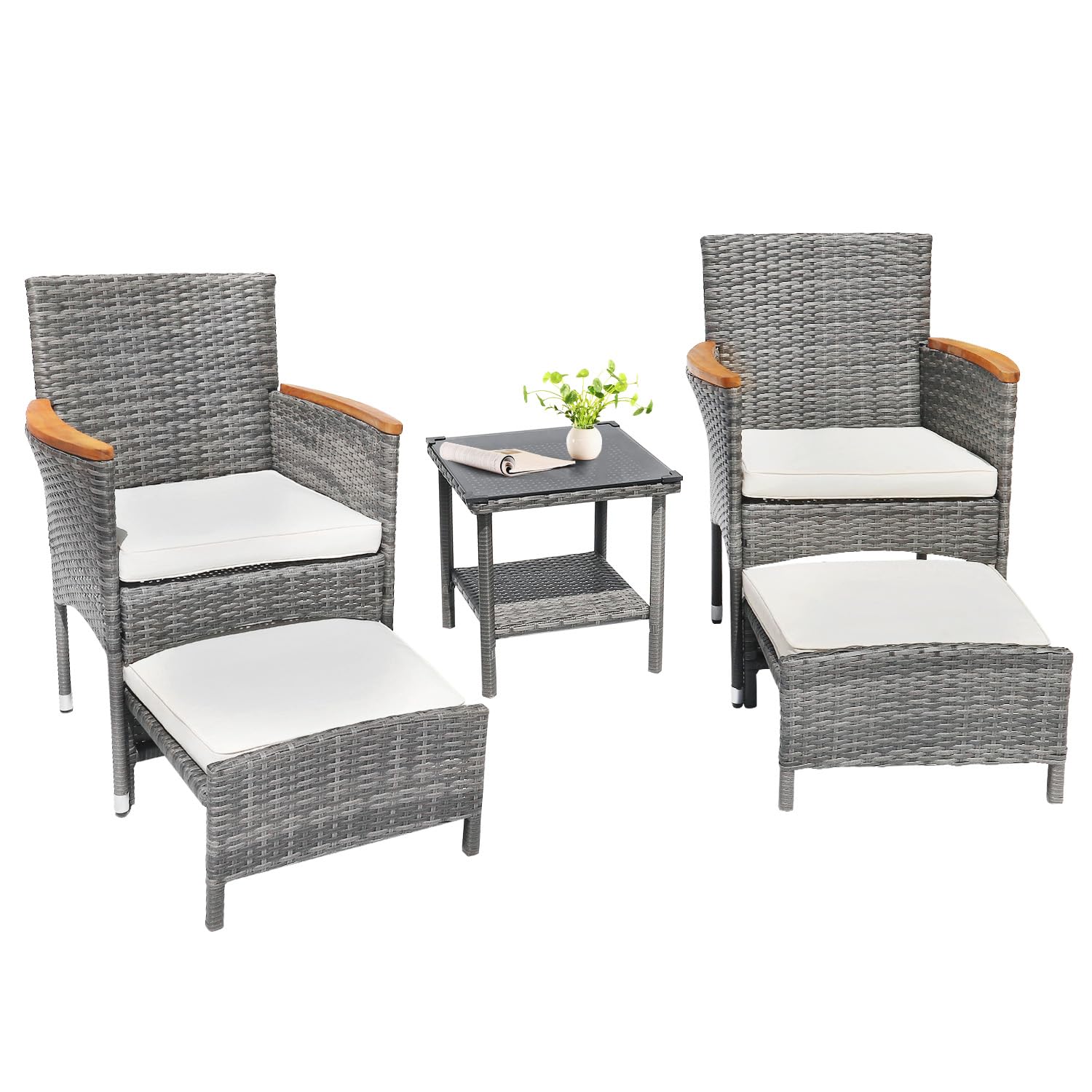 o*-5 PCS Outdoor Patio Furnitu - Outdoor Furniture Ofo ulasan dan harga