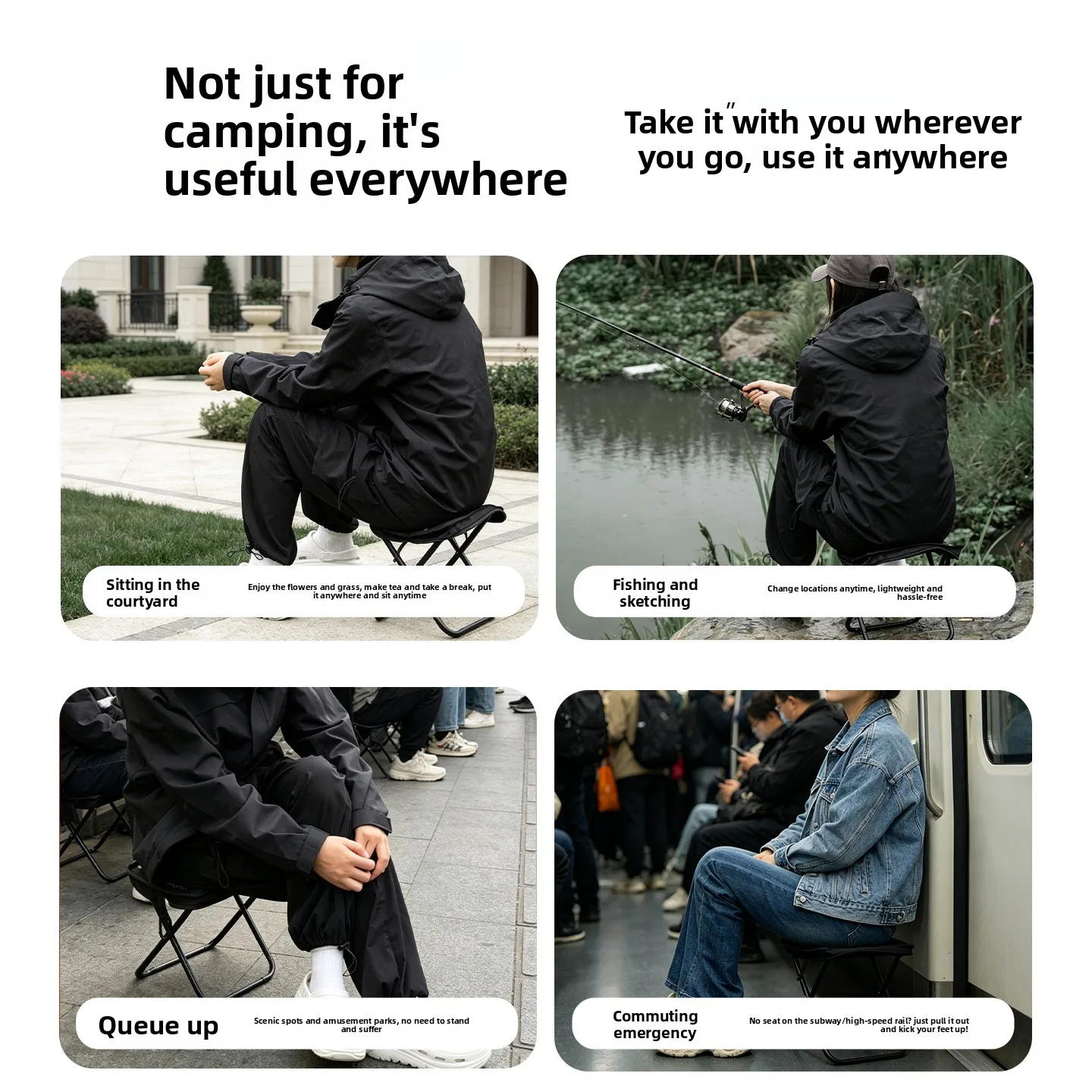 MOUNTAINHIKER 600D Portable Fo - Outdoor Furniture Used ulasan dan harga