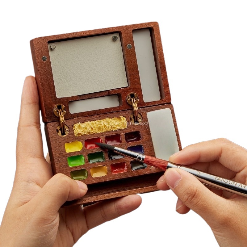 Travel Painting Box Solid Wood - Outdoor Furniture Paint ulasan dan harga