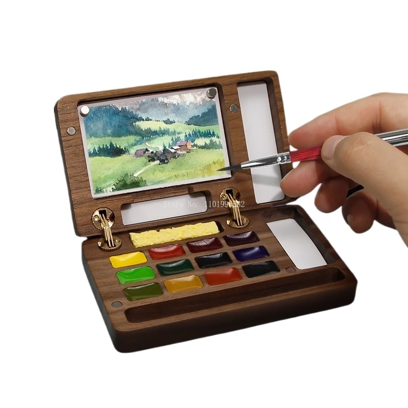 Travel Painting Box Solid Wood - Outdoor Furniture Paint ulasan dan harga