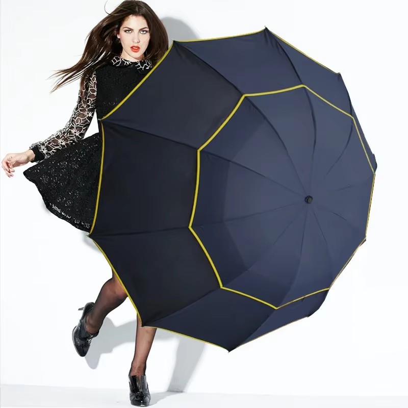 Double Strong Wind Resistant U - Parasol Umbrella Large ulasan dan harga
