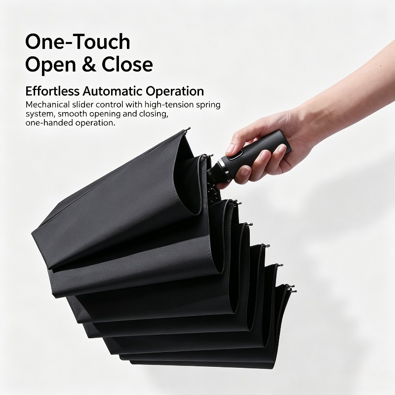 24‑Rib Fully Automatic Folding - Parasol Umbrella Large ulasan dan harga