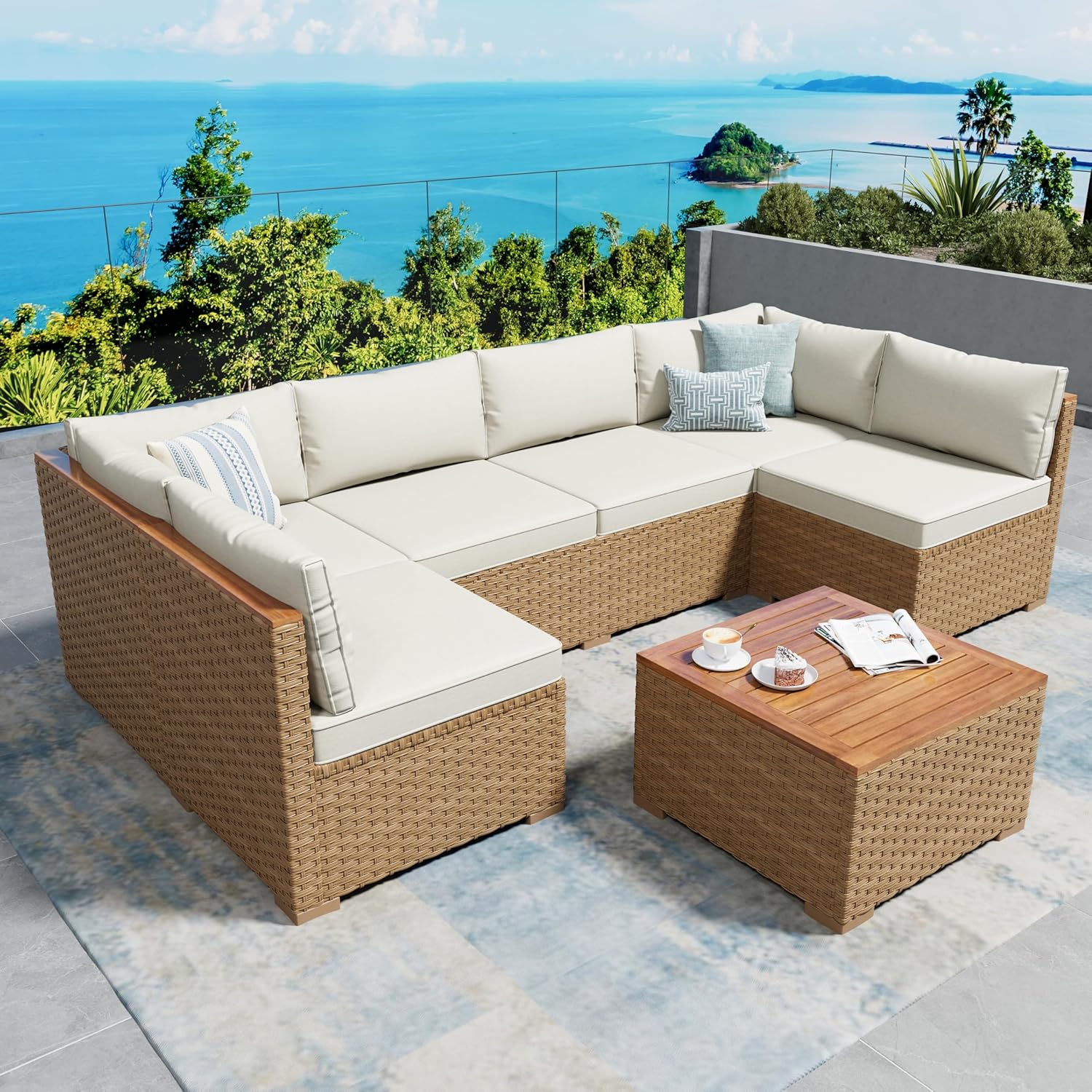 o*-Sunshine Valley Wicker Pati - Outdoor Furniture Ofo ulasan dan harga