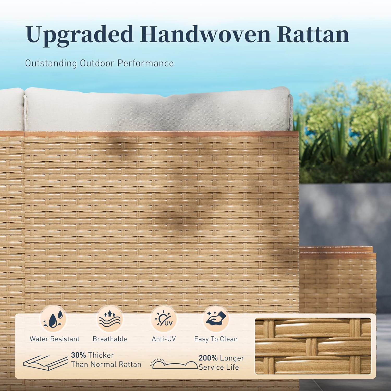 o*-Sunshine Valley Wicker Pati - Outdoor Furniture Ofo ulasan dan harga